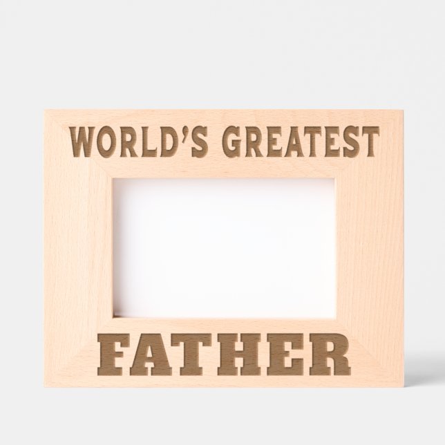 World's Greatest Father Engraved Frames (Front)