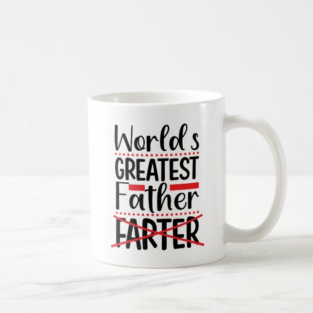 Worlds Greatest Father Mug Gift For Dad (Right)
