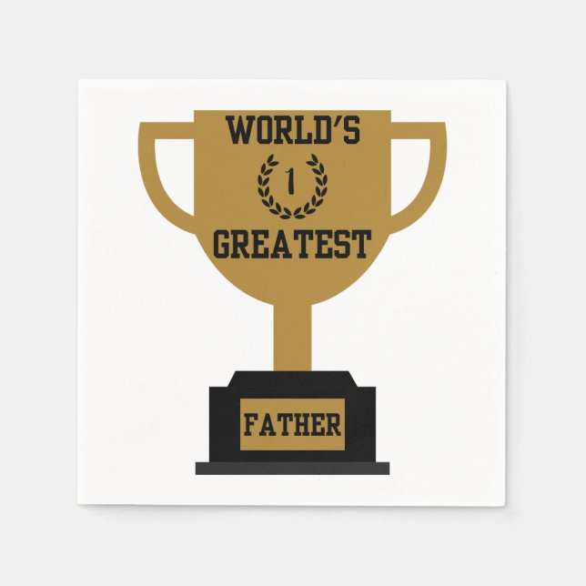 World's Greatest Father's Day 3 Ply Napkins (Front)
