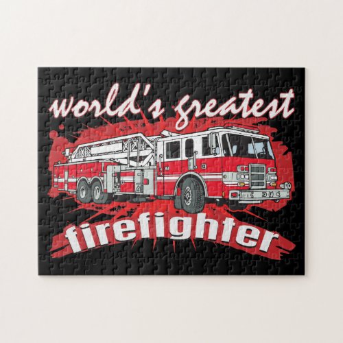 Worlds Greatest Firefighter Jigsaw Puzzle