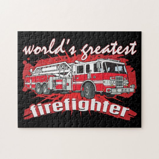 World's Greatest Firefighter Jigsaw Puzzle | Zazzle.com