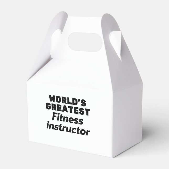 World's greatest Fitness Instructor Favor Boxes (Front Side)