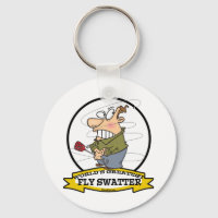 WORLDS GREATEST FLY SWATTER MEN CARTOON