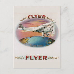 World's Greatest Flyer Vintage Spirit of St. Louis Postcard