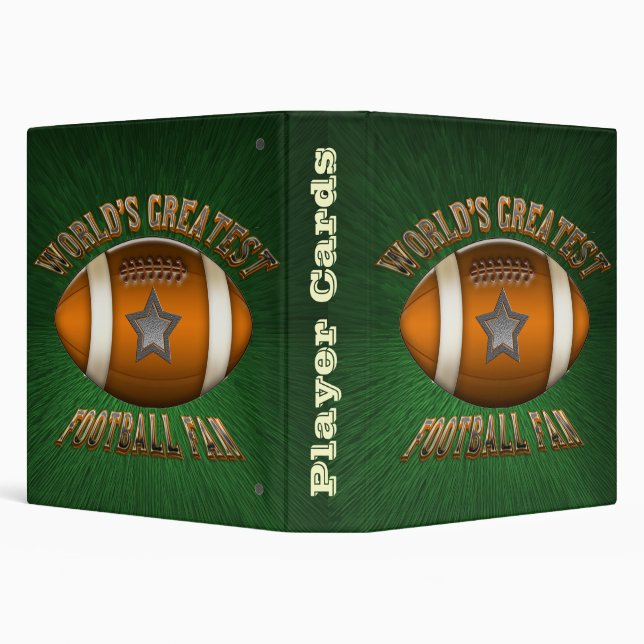 World's Greatest Football Fan Player Cards Binder (Background)
