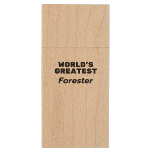 World's greatest Forester Wood Flash Drive