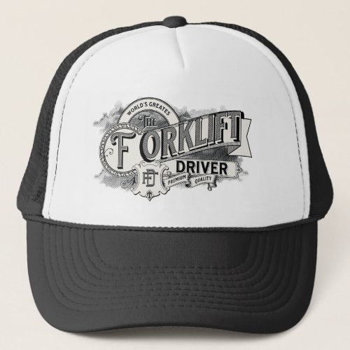 worlds greatest forklift driver hat vintage