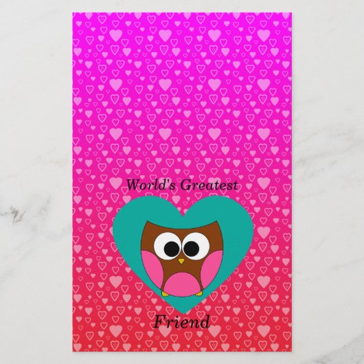Worlds greatest friend owl (Front)