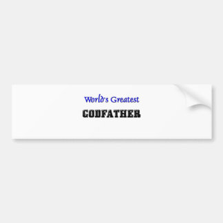 World's Greatest Godfather Bumper Sticker