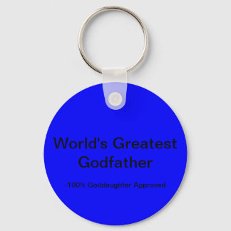 World's Greatest Godfather Keychain
