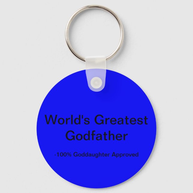 World's Greatest Godfather Keychain (Front)