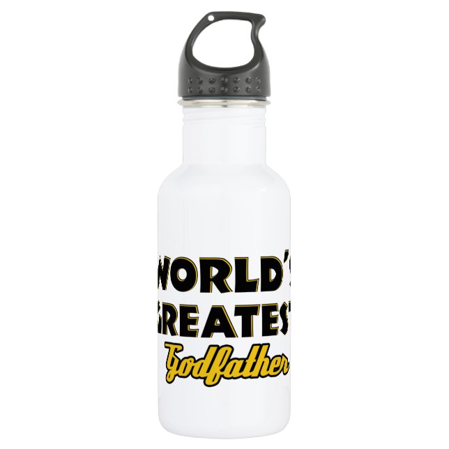 World's greatest Godfather Water Bottle (Front)