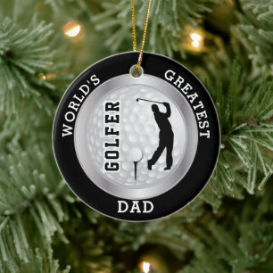 World's Greatest Golfer Golf Ball Ceramic Ornament