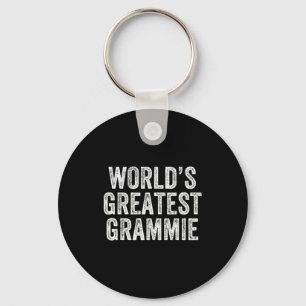 World's Greatest Grammie Funny Grandma Joke Mother Keychain