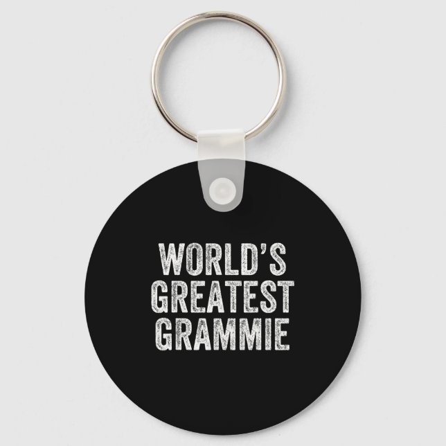World's Greatest Grammie Funny Grandma Joke Mother Keychain (Front)