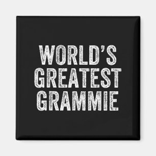 World's Greatest Grammie Funny Grandma Joke Mother Magnet