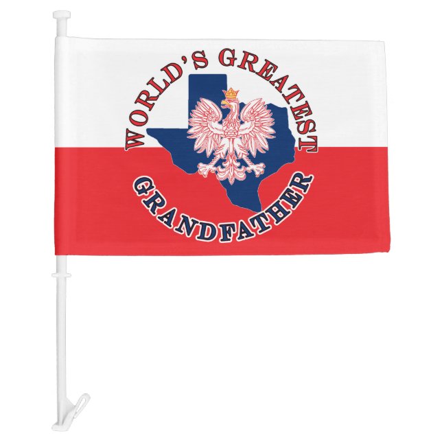 World's Greatest Grandfather Car Flag (Front)