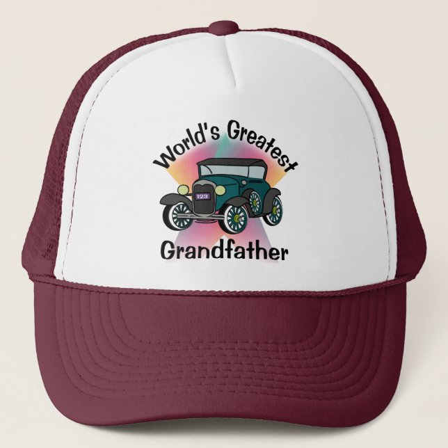 Worlds Greatest Grandfather Trucker Hat (Front)