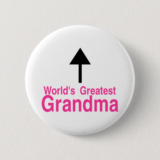 Worlds Greatest Grandma Arrow Button (Front)