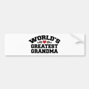 World's Greatest Grandma Bumper Sticker