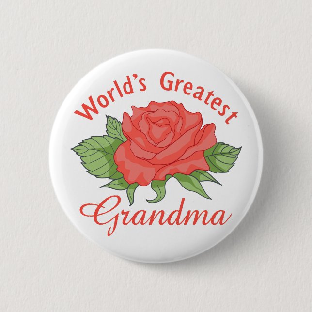 World's Greatest Grandma Button (Front)