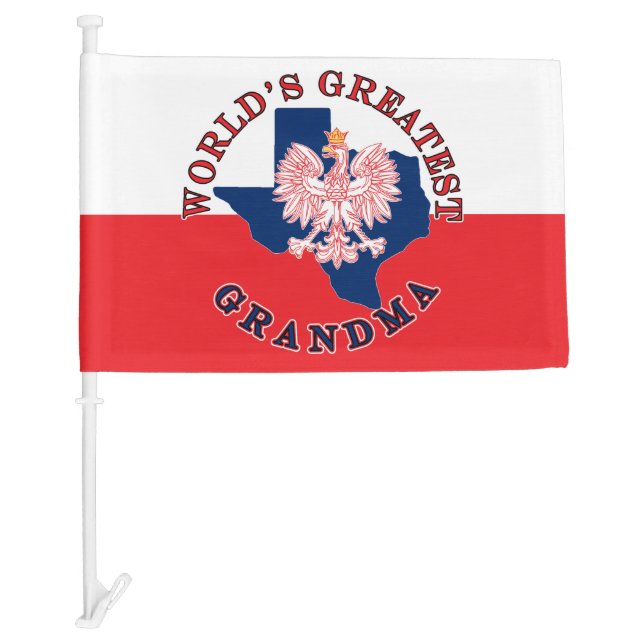 World's Greatest Grandma Car Flag (Front)