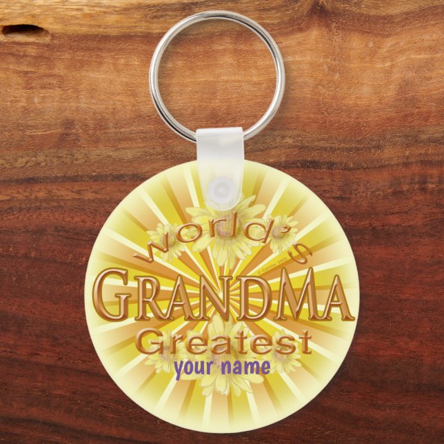 Worlds Greatest Grandma keychain (Front)