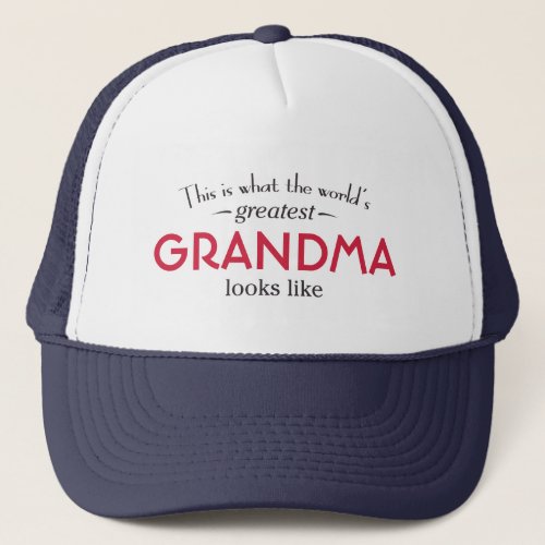 Worlds Greatest Grandma Trucker Hat