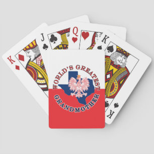 World's Greatest Grandmother Poker Cards