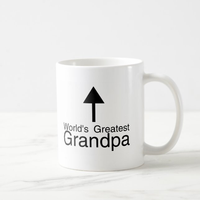 Worlds Greatest Grandpa Arrow Coffee Mug (Right)