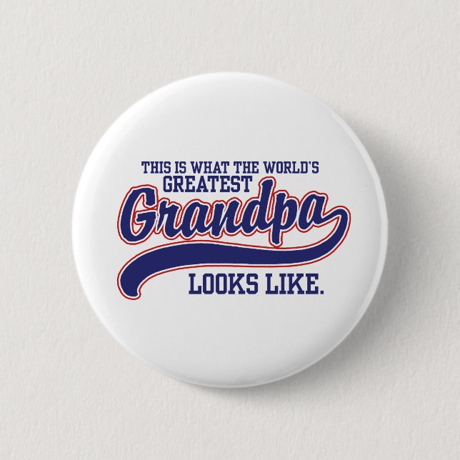 World's Greatest Grandpa Button (Front)