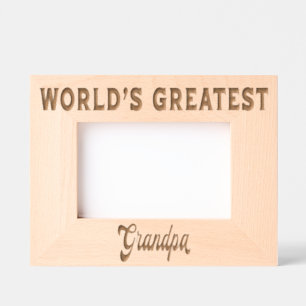 World's Greatest Grandpa Engraved Frames