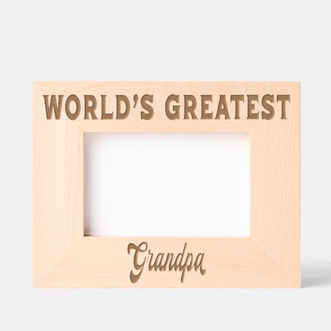 World's Greatest Grandpa Engraved Frames (Front)