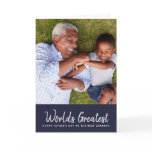 World's Greatest Grandpa Father's Day Photo Card World's Greatest Grandpa Father's Day Photo Card