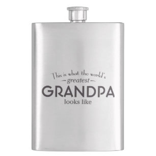World's Greatest Grandpa Flask