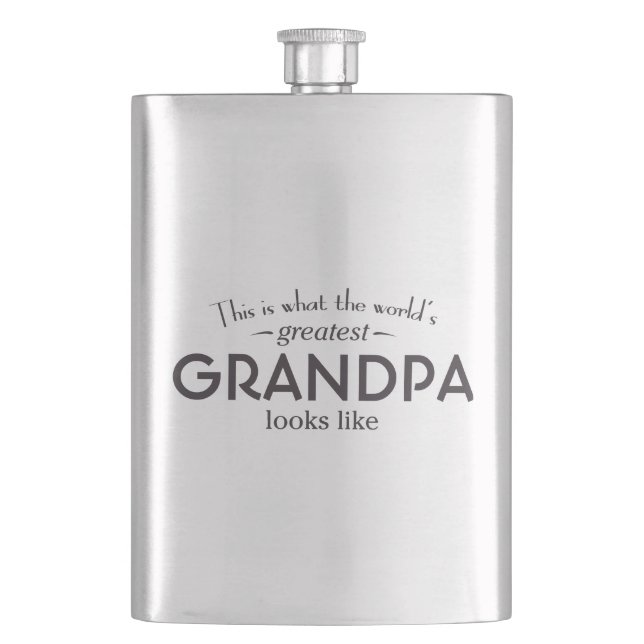 World's Greatest Grandpa Flask (Front)