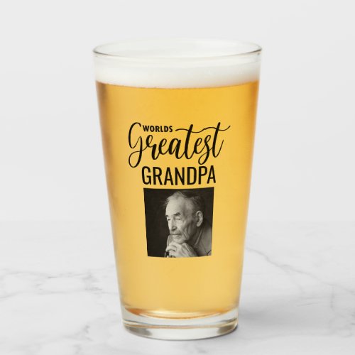 Worlds Greatest Grandpa Glass