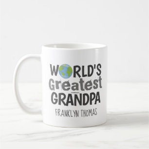 World's Greatest Grandpa Modern typography Coffee Mug