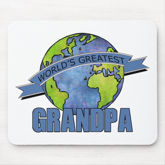 World's Greatest Grandpa Mouse Pad (Front)