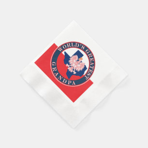 World's Greatest Grandpa Napkins