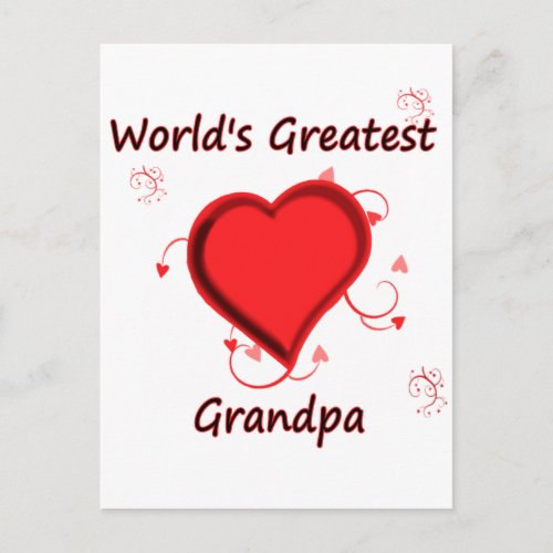 Worlds Greatest grandpa Postcard