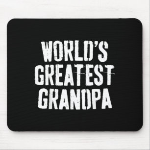 Worlds Greatest Grandpa Shirt Papa Men Fathers Day Mouse Pad