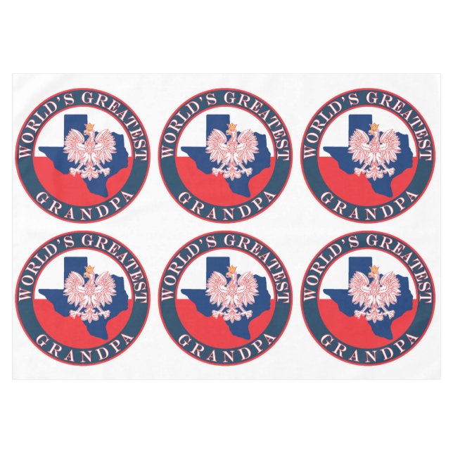 World's Greatest Grandpa Tablecloth (Front (Horizontal))