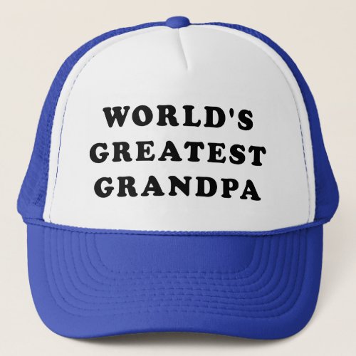 Worlds Greatest Grandpa Trucker Hat