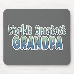 World's Greatest Grandpa Words Mouse Pad