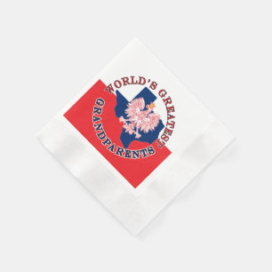World's Greatest Grandparents Napkins