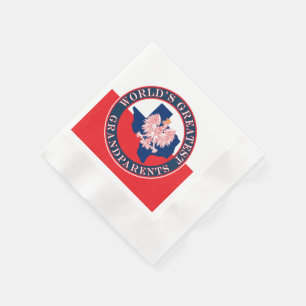 World's Greatest Grandparents Napkins