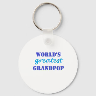 Worlds Greatest Grandpop Keychain