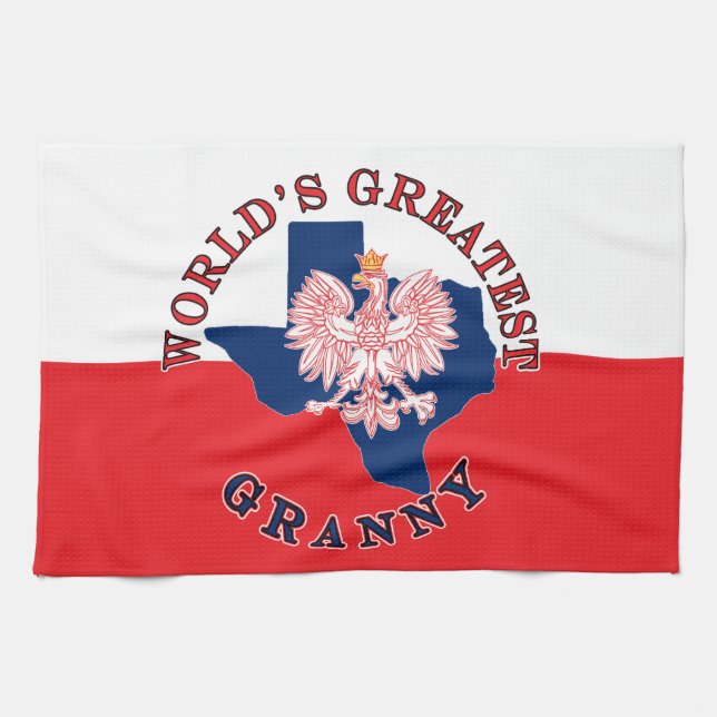 World's Greatest Granny Kitchen Towel (Horizontal)