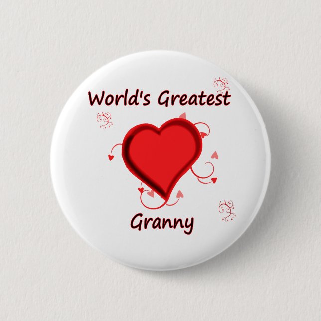 World's Greatest granny Pinback Button (Front)